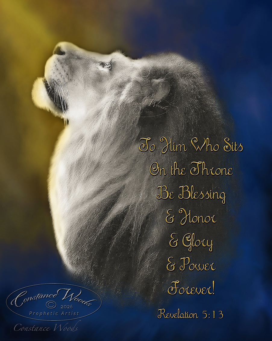 Lion On The Throne