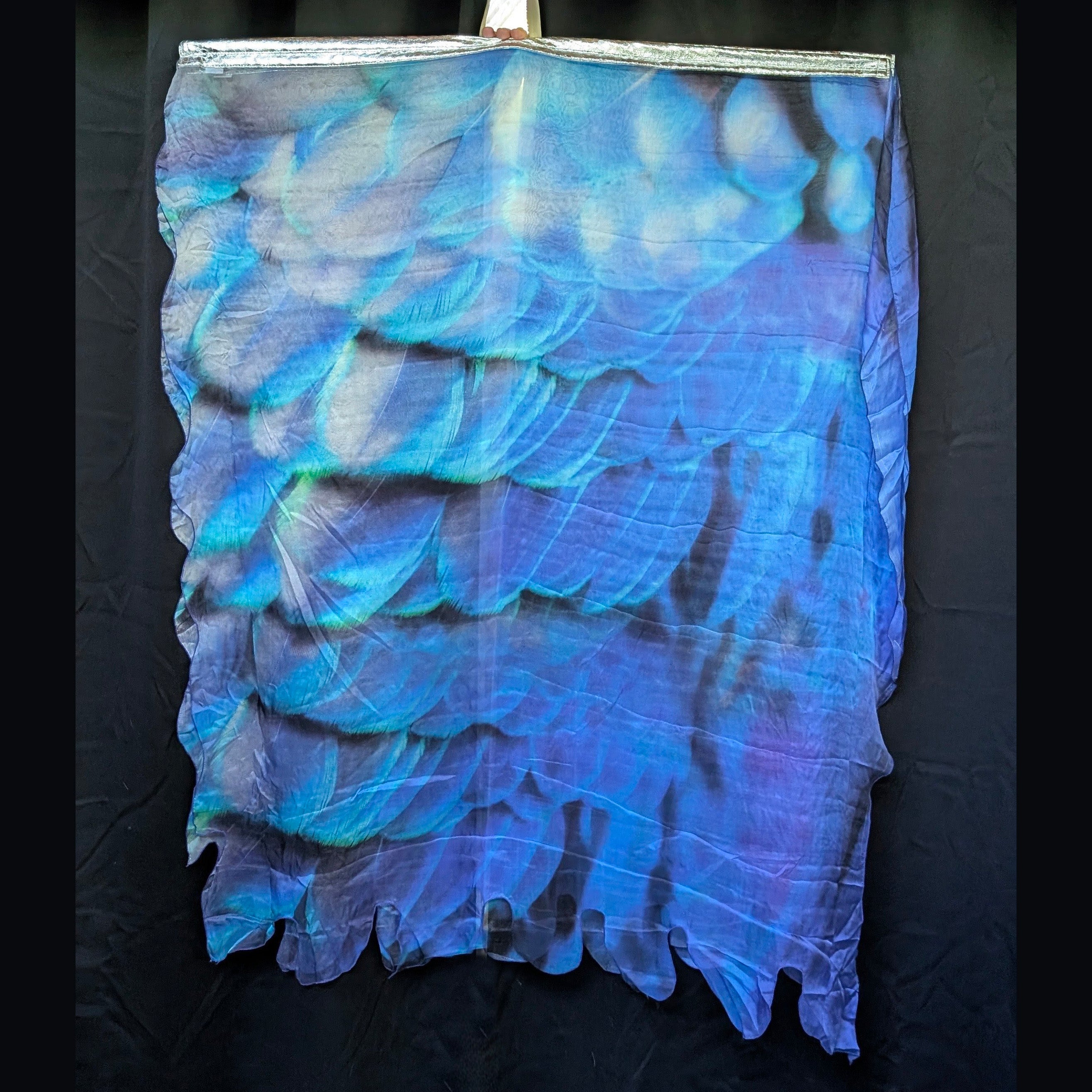 Christian wing worship flags on silk chiffon for praise dance and worship