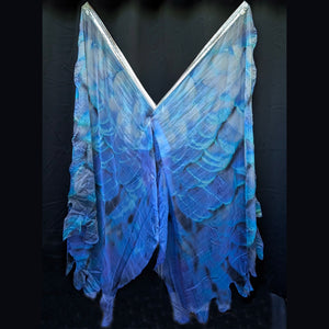 Under His Wings Psalm 91 silk worship flags by Constance Woods
